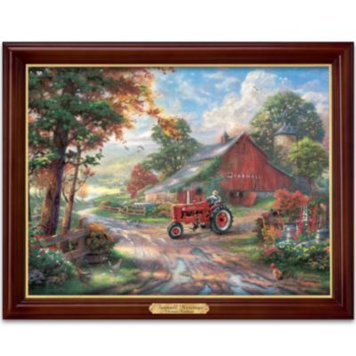 Wall Decor: Thomas Kinkade Farmall Heritage Wall Decor