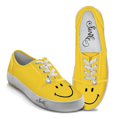 Yellow Smile Womens Shoes