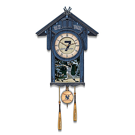 Cuckoo Clock: Mickey Mantle Yankees Cuckoo Clock