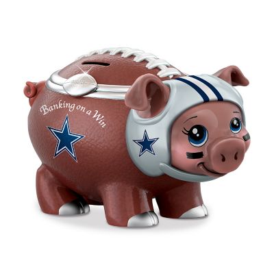 NFL Dallas Cowboys Football Piggy Bank: Banking On A Win