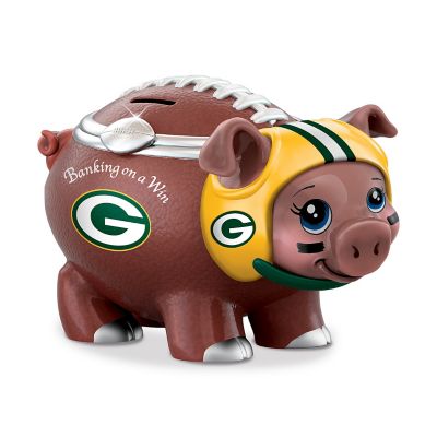 NFL Green Bay Packers Football Piggy Bank: Banking On A Win