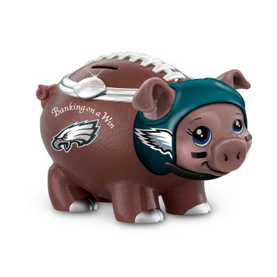 NFL Football Piggy Bank: Banking On A Win Philadelphia Eagles