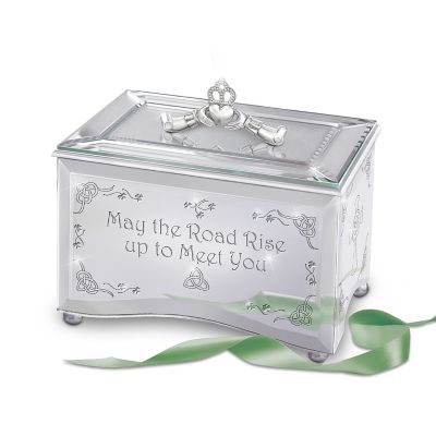 Irish Mirrored Music Box: Reflections Of An Irish Blessing