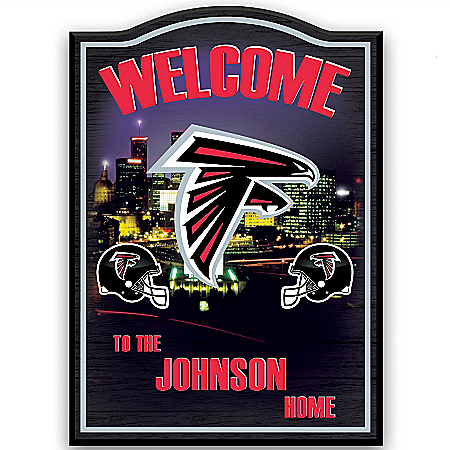 Welcome Sign: Atlanta Falcons Personalized Wall Decor