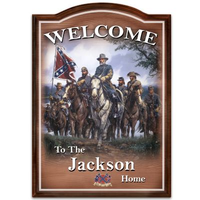 Civil War Personalized Welcome Sign Wall Decor