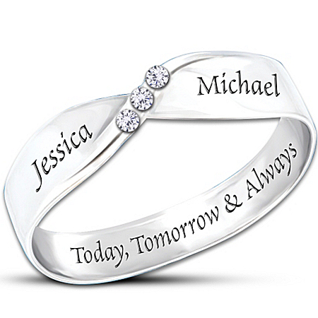 Personalized Diamond Ring: Infinite Love