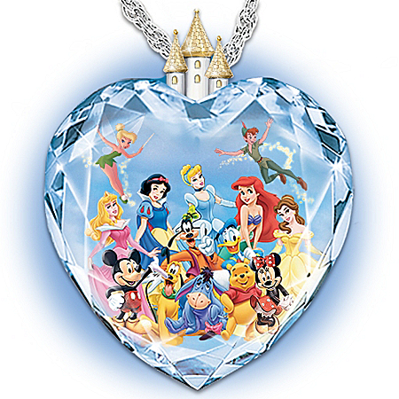 Magic Of Disney Heart Pendant Necklace