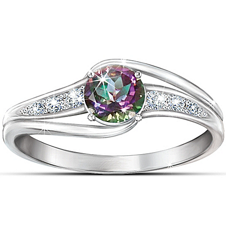 Women's Topaz Ring: Mystic Enchantment