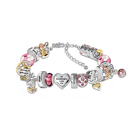 Heartfelt Wishes For My Granddaughter Bracelet