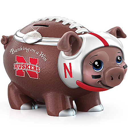 University Of Nebraska Football Fan Piggy Bank: Banking On A Win
