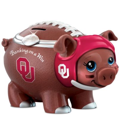 University Of Oklahoma Football Fan Piggy Bank: Banking On A Win