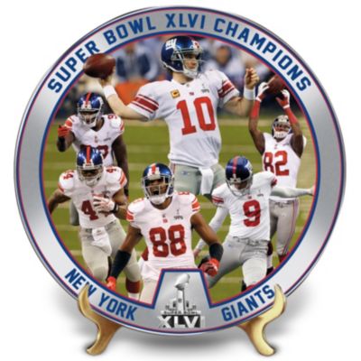 The New York Giants Super Bowl XLVI Champions Collector Plate