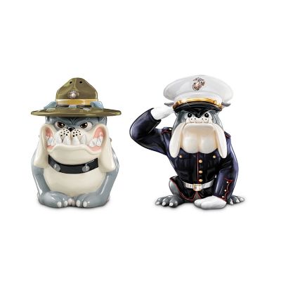 USMC Drill And Dress Salt And Pepper Shaker Set