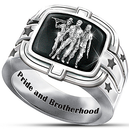 Mens Ring: Brotherhood Of Veterans