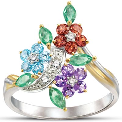 Floral Ring: Thomas Kinkade Path Of Inspiration Diamond Ring