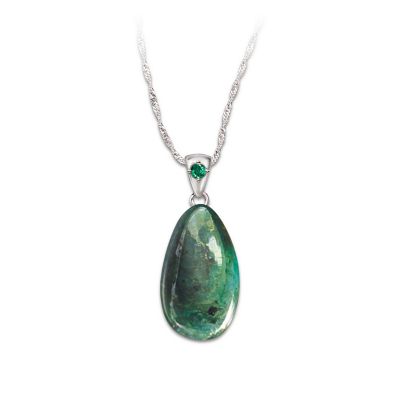 Nature's Treasure Emerald Pendant Necklace