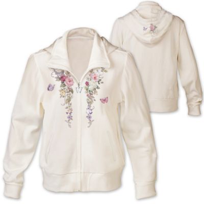 Women's Hoodie: Lena Liu Floral Cascade