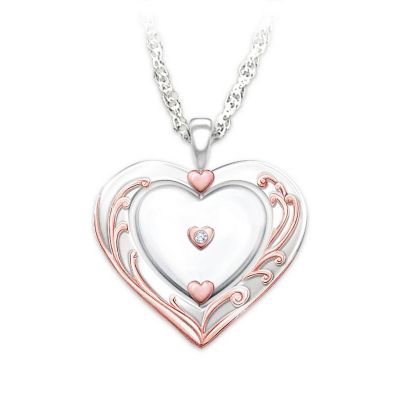 Diamond Pendant Necklace: Granddaughter, Love Is All Around You