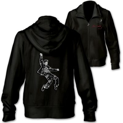 Women's Hoodie: Rockin' With Elvis