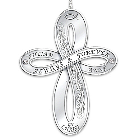 Christian Personalized Christmas Tree Ornament: Always & Forever In Christ