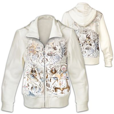 Wildlife Art Women's Hoodie: Guiding Spirits Of The Wilderness