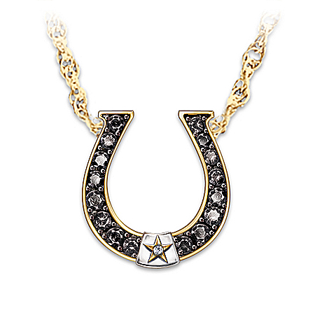 Sapphire & Diamond Necklace: Black Beauty Spirit Of The Wild West