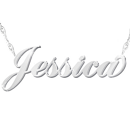 Personalized Diamond Necklace: Daughter, I Love You
