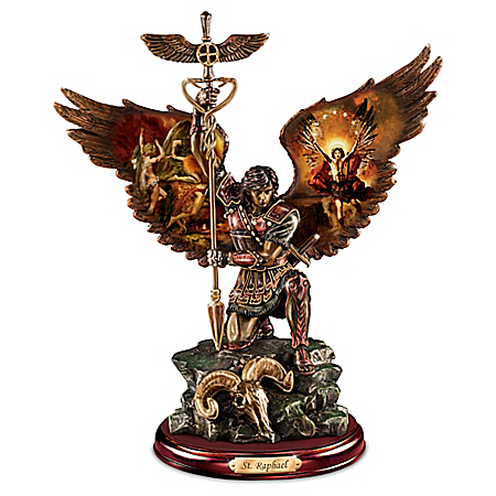 Howard David Johnson St. Raphael: Merciful Healer Cold-Cast Bronze Sculpture