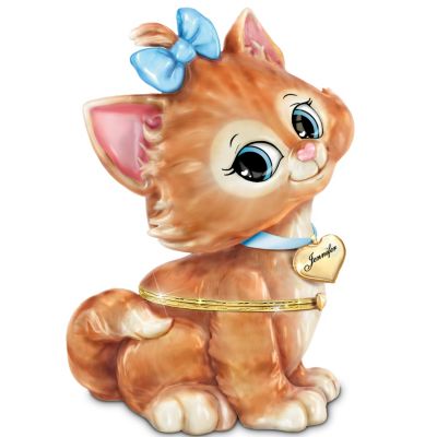 Daughter, You're Purrrfect Personalized Kitten Music Box