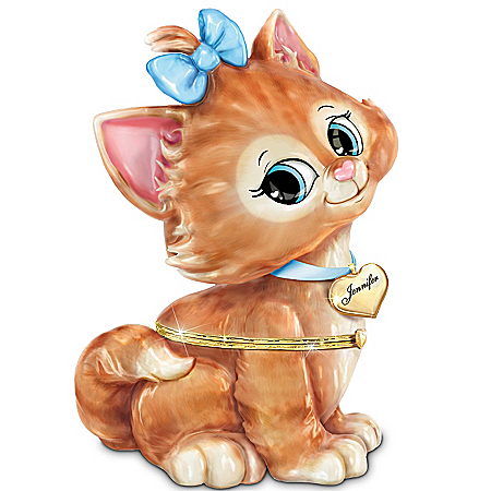 Daughter, You're Purrrfect Personalized Kitten Music Box