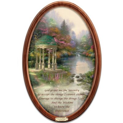 Thomas Kinkade Garden Of Prayer Masterpiece Collector Plate