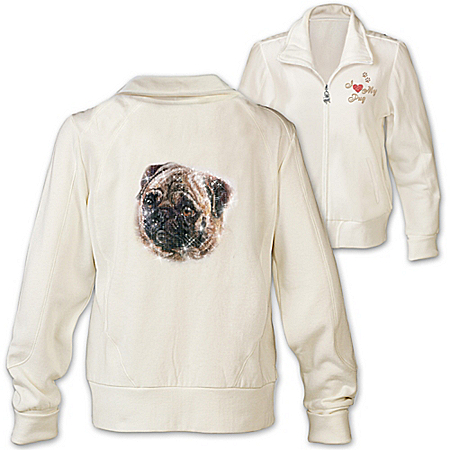 Women's Jacket: Doggone Cute Pug