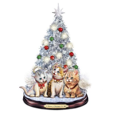 Tabletop Christmas Tree: A Meow-y Christmas To All Tabletop Christmas Tree