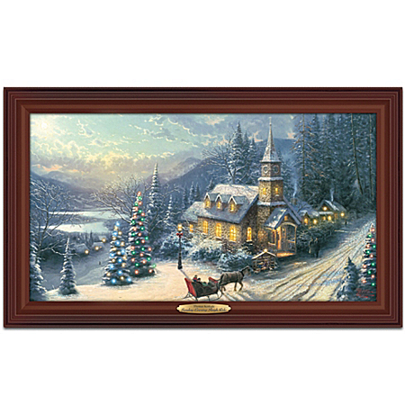 Wall Decor: Thomas Kinkade Sunday Evening Sleigh Ride Wall Decor