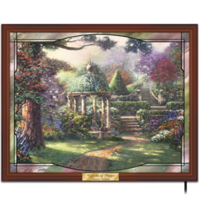 Thomas Kinkade Gazebo Of Prayer Stained-Glass Wall Decor