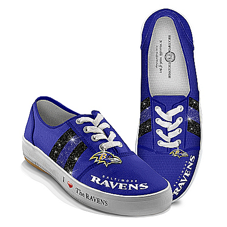 NFL Baltimore Ravens Women's Shoes: I Love The Ravens