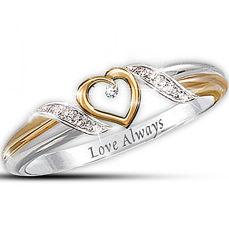 Women's Ring: Heart Of Love Personalized Diamond Ring