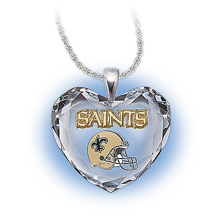 NFL New Orleans Saints Pendant Necklace: Go Saints!