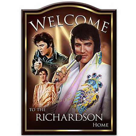Personalized Welcome Wall Decor: Elvis Presley