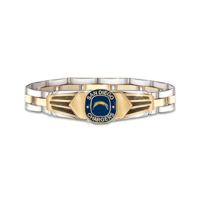 NFL San Diego Chargers Stainless Steel Men's Bracelet