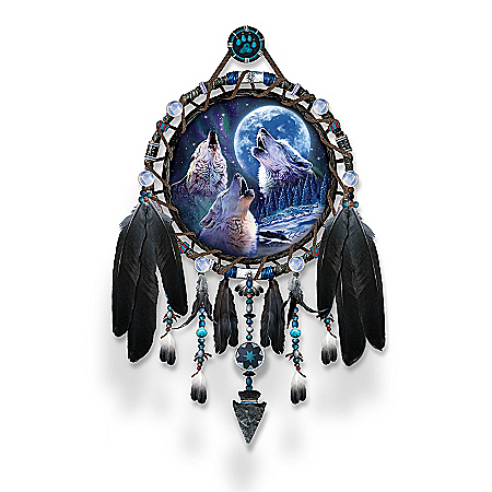 Dreamcatcher Collector Plate: Wolf Songs