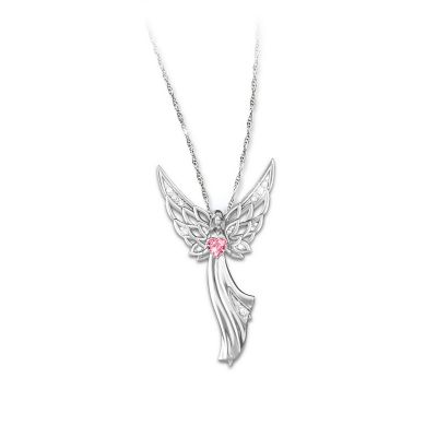 Women's Necklace: Angel Of Hope Pendant Necklace