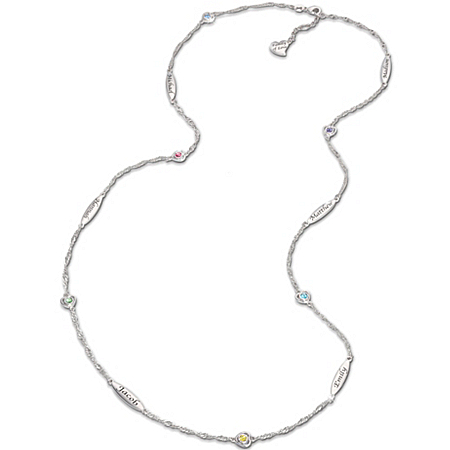 Personalized Women's Necklace: Linked By Love
