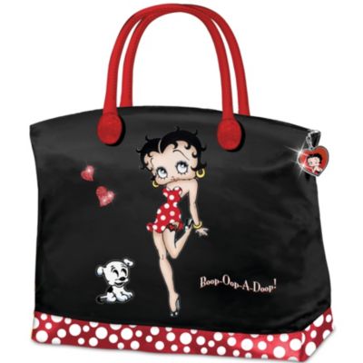 Women's Handbag: Betty Boop And Polka Dots Handbag