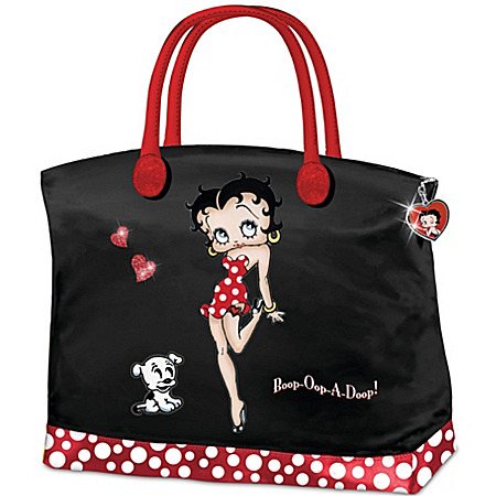 Women's Handbag: Betty Boop And Polka Dots Handbag