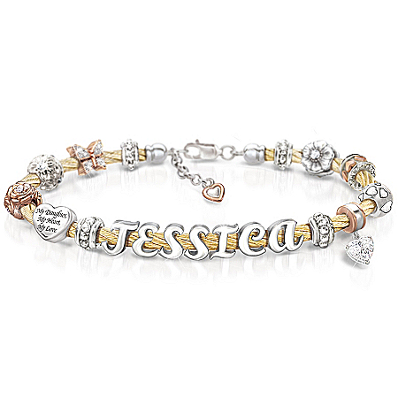 Women's Bracelet: My Daughter, My Love Personalized Bracelet