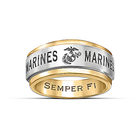 Ring: USMC Semper Fi Mens Spinning Ring