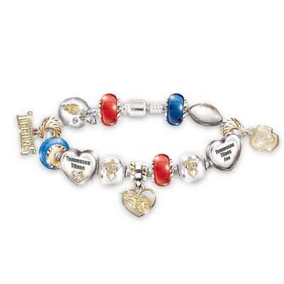 NFL Tennessee Titans Charm Bracelet: Go Titans! #1 Fan