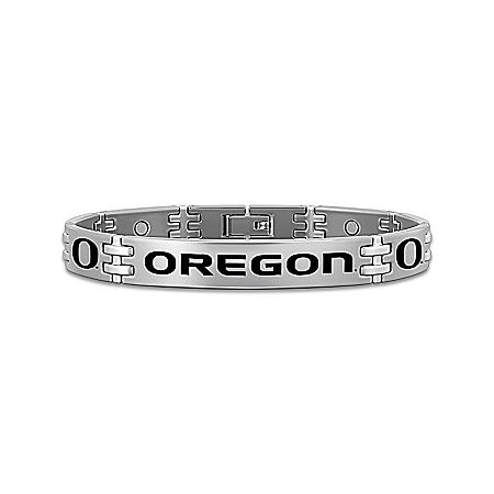 Oregon Ducks Men's Titanium Bracelet: Oregon Ducks Strong!