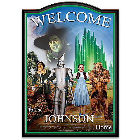 Welcome Sign: Wizard Of Oz Personalized Wall Decor